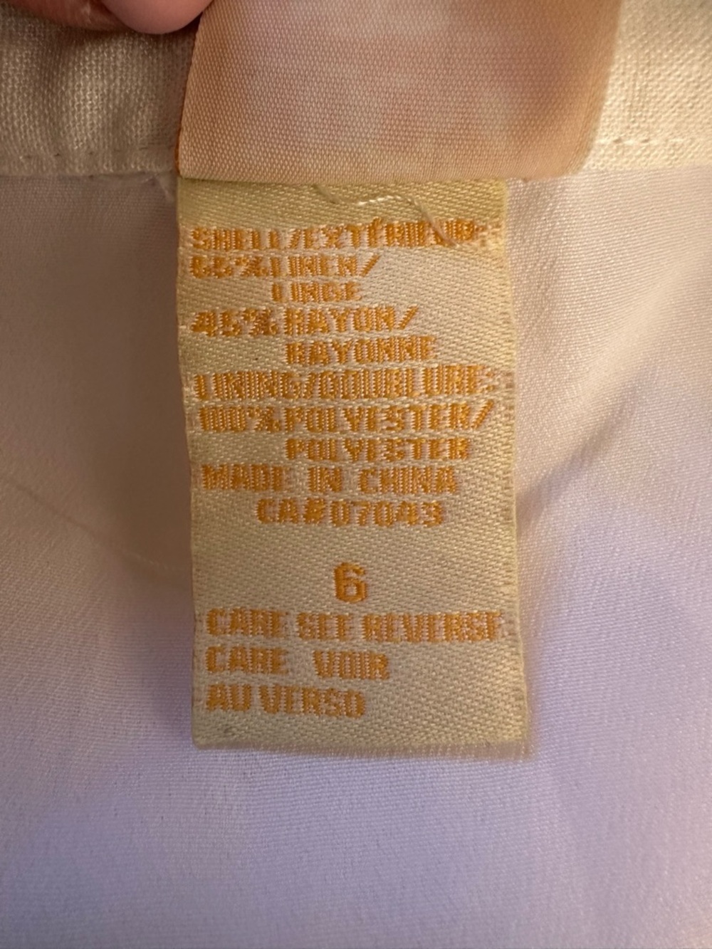 Lucy + Laurel White Linen Lace Trim A Line Skirt Lined Cottagecore 6 - Picture 13 of 15